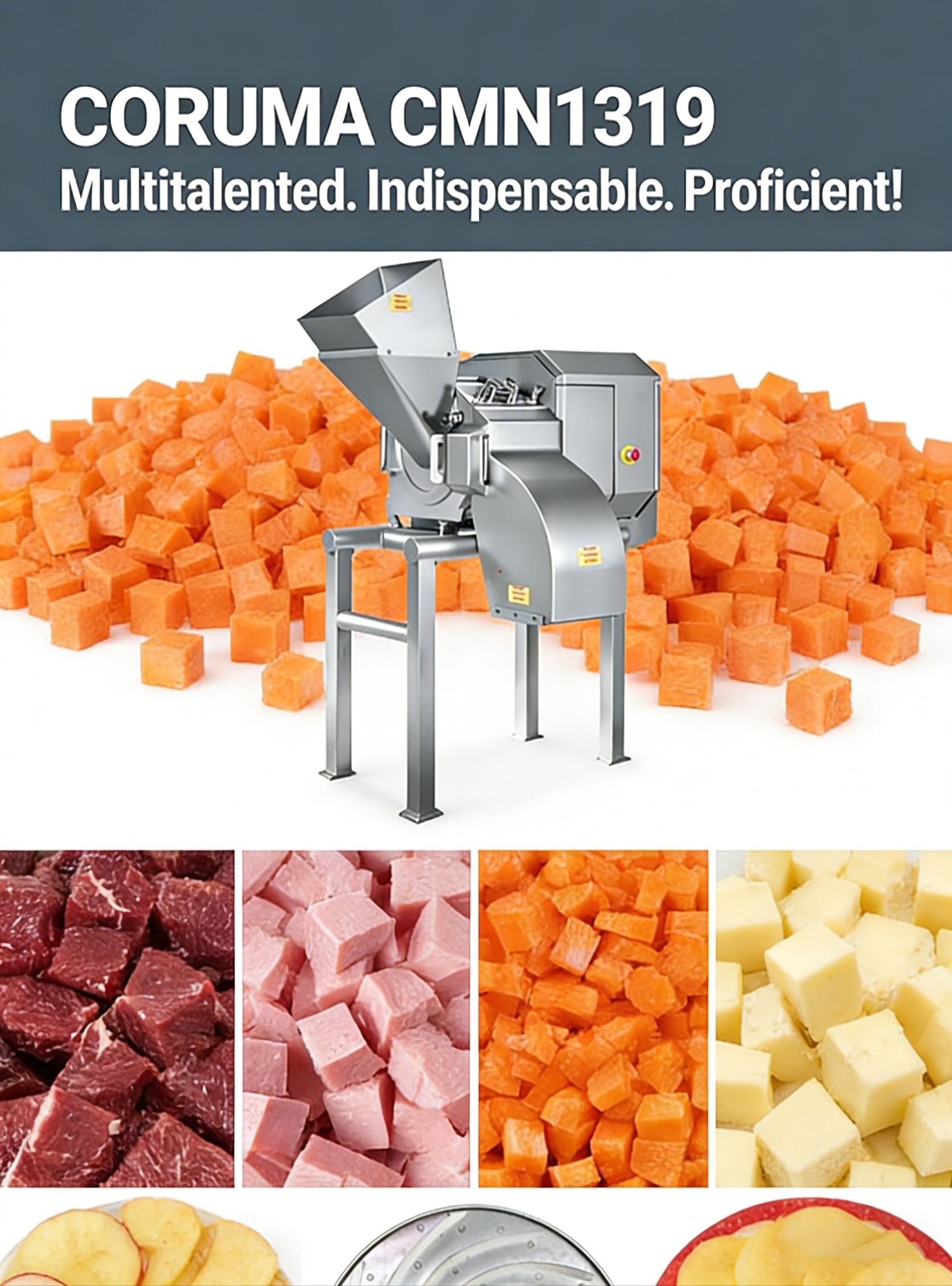 德国品质的多功能切丁机助力水果蔬菜加工企业实现高效、稳定切割